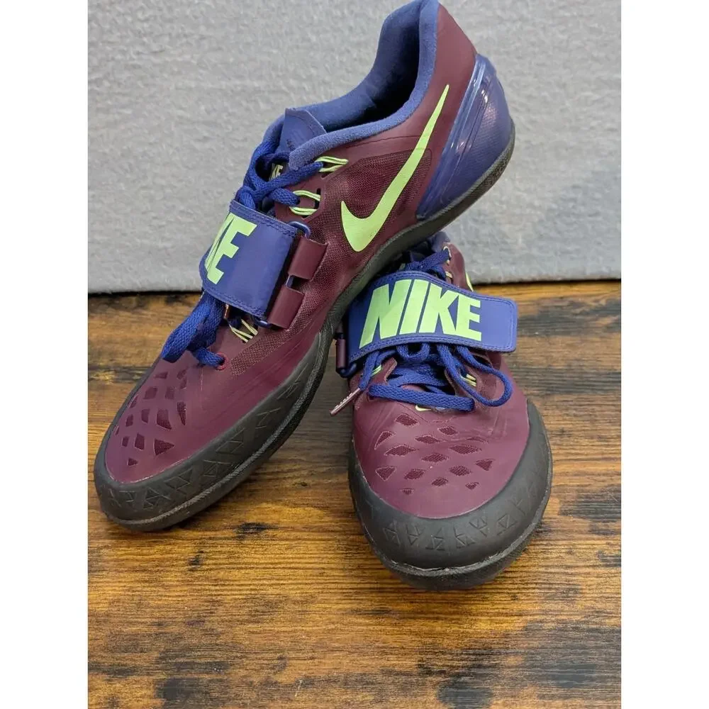 Nike Zoom Rotational 6 Bordeaux Throwing Shoes 685131-600 Men’s Size 12 EUC